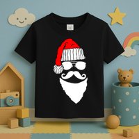 Santa Clause Mustache Face Toddler T-Shirt