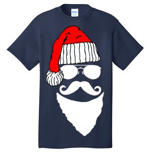 Santa Clause Mustache Face Tall T-Shirt