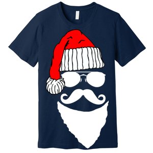 Santa Clause Mustache Face Premium T-Shirt