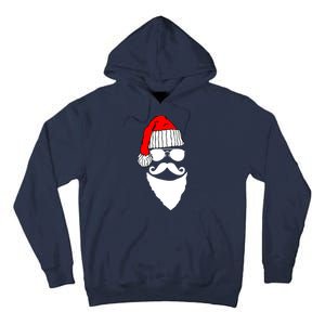 Santa Clause Mustache Face Tall Hoodie