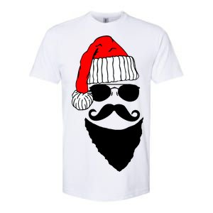 Santa Clause Mustache Face Softstyle CVC T-Shirt