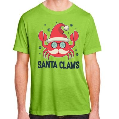 Santa Claw Crab Funny Christmas Adult ChromaSoft Performance T-Shirt