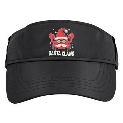 Santa Claw Crab Funny Christmas Adult Drive Performance Visor