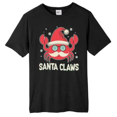 Santa Claw Crab Funny Christmas Tall Fusion ChromaSoft Performance T-Shirt