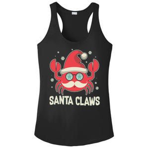 Santa Claw Crab Funny Christmas Ladies PosiCharge Competitor Racerback Tank