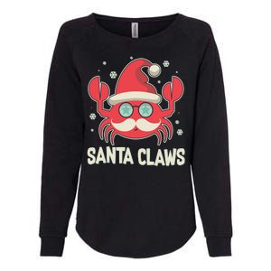 Santa Claw Crab Funny Christmas Womens California Wash Sweatshirt