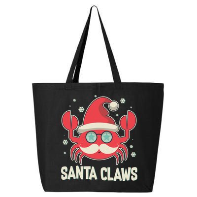 Santa Claw Crab Funny Christmas 25L Jumbo Tote