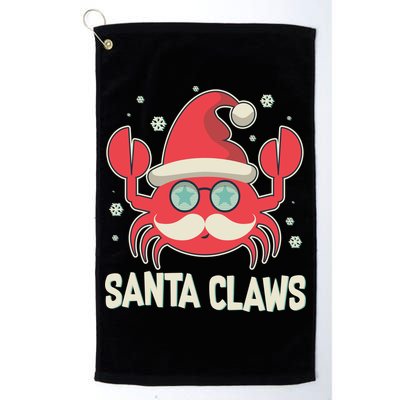 Santa Claw Crab Funny Christmas Golf Towel