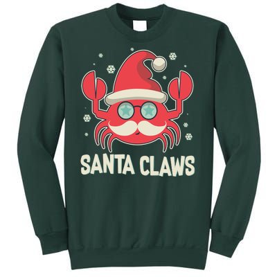 Santa Claw Crab Funny Christmas Sweatshirt