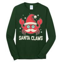 Santa Claw Crab Funny Christmas Tall Long Sleeve T-Shirt