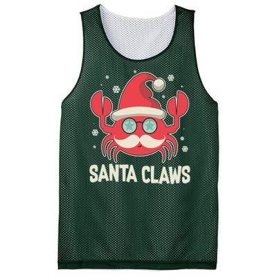 Santa Claw Crab Funny Christmas Mesh Reversible Basketball Jersey Tank