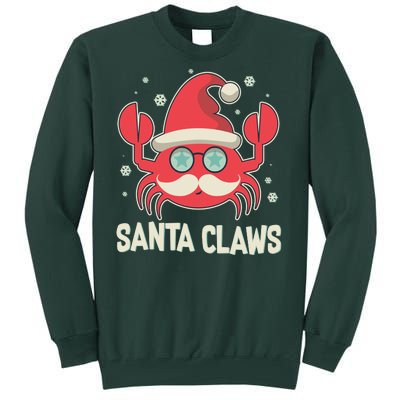 Santa Claw Crab Funny Christmas Tall Sweatshirt