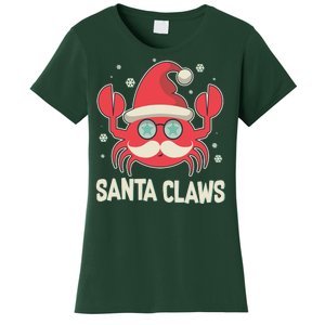 Santa Claw Crab Funny Christmas Women's T-Shirt