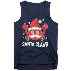 Santa Claw Crab Funny Christmas Tank Top