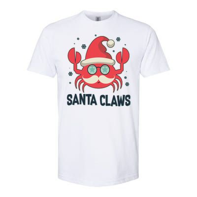 Santa Claw Crab Funny Christmas Softstyle CVC T-Shirt