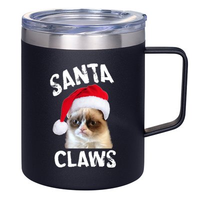 Santa Claws 12oz Stainless Steel Coffee Mug