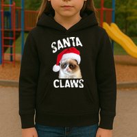 Santa Claws Kids Hoodie