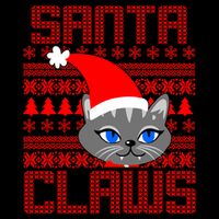 Santa Claws Cat Ugly Christmas Sweater Design Mug