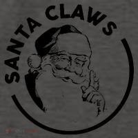 Santa Claws Drinking Funny Christmas Vector Backpack