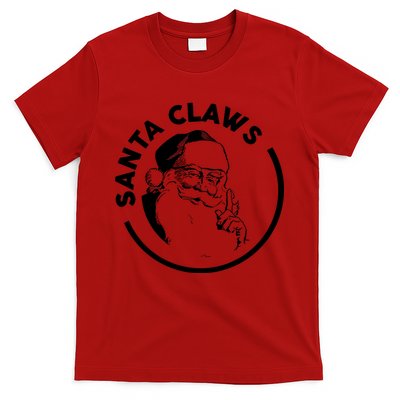 Santa Claws Drinking Funny Christmas T-Shirt