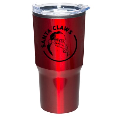 Santa Claws Drinking Funny Christmas Tumbler