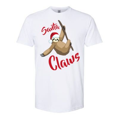 Santa Claws Sloth Christmas Softstyle® CVC T-Shirt