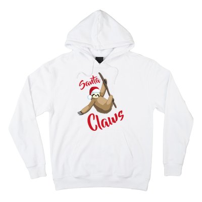 Santa Claws Sloth Christmas Hoodie