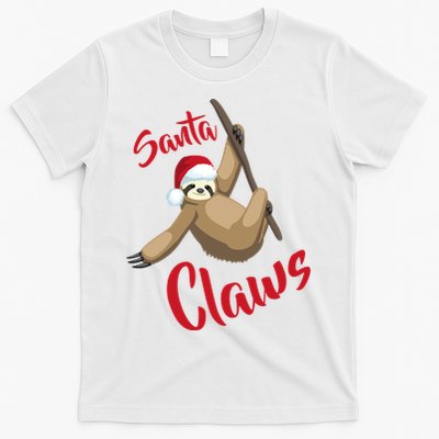 Santa Claws Sloth Christmas T-Shirt