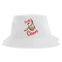 Santa Claws Sloth Christmas Sustainable Bucket Hat
