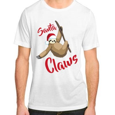 Santa Claws Sloth Christmas Adult ChromaSoft Performance T-Shirt