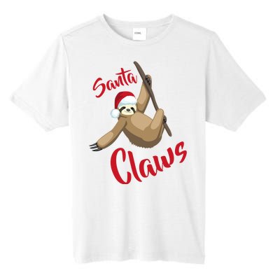 Santa Claws Sloth Christmas Tall Fusion ChromaSoft Performance T-Shirt