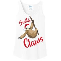 Santa Claws Sloth Christmas Ladies Essential Tank