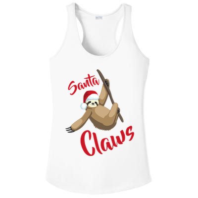 Santa Claws Sloth Christmas Ladies PosiCharge Competitor Racerback Tank