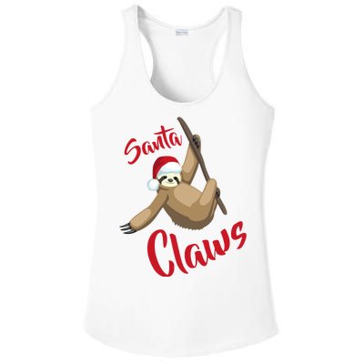 Santa Claws Sloth Christmas Ladies PosiCharge Competitor Racerback Tank