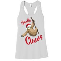 Santa Claws Sloth Christmas Women's Racerback Tank