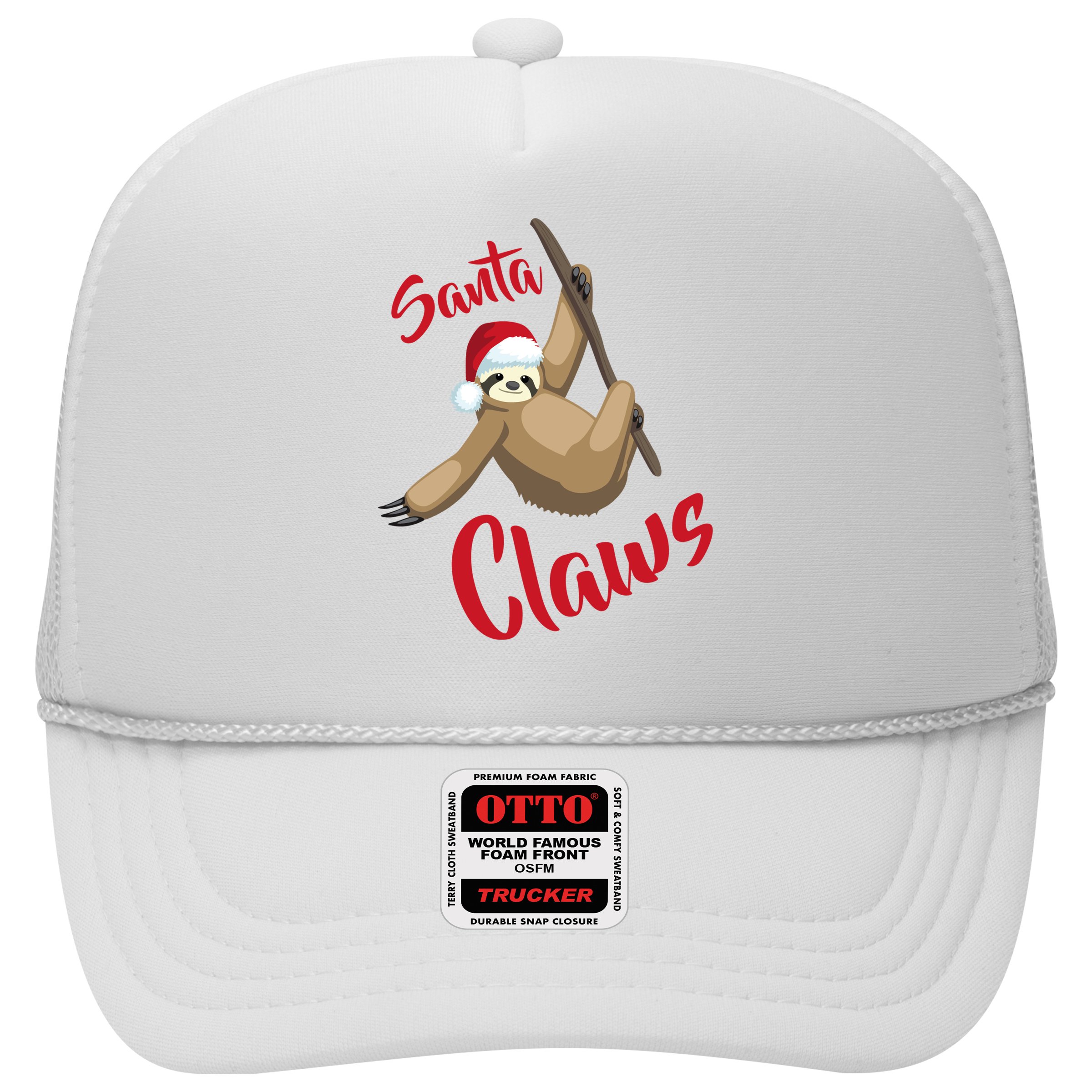 Santa Claws Sloth Christmas Hat