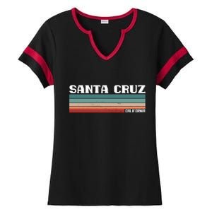 Santa Cruz California Ladies Halftime Notch Neck Tee