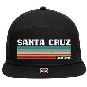 Santa Cruz California 7 Panel Mesh Trucker Snapback Hat