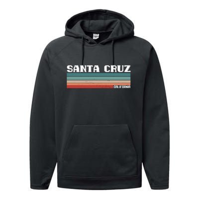 Santa Cruz California Performance Fleece Hoodie