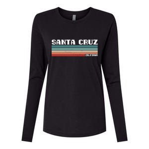 Santa Cruz California Womens Cotton Relaxed Long Sleeve T-Shirt