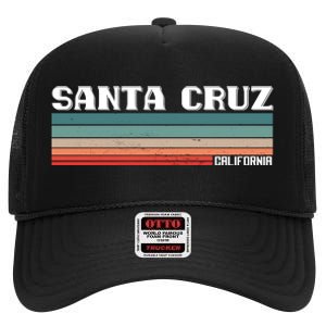 Santa Cruz California High Crown Mesh Back Trucker Hat