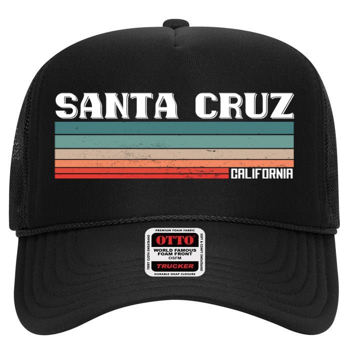 Santa Cruz California High Crown Mesh Back Trucker Hat