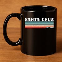 Santa Cruz California 11oz C Handle Ceramic Mug