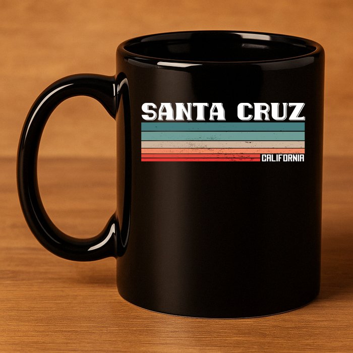 Santa Cruz California 11oz C Handle Ceramic Mug