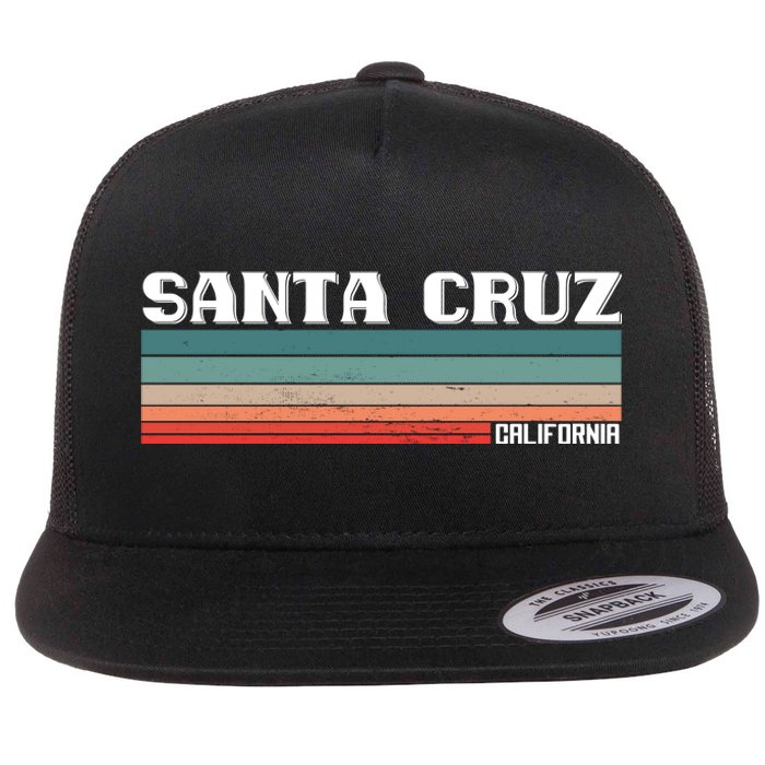 Santa Cruz California Flat Bill Trucker Hat