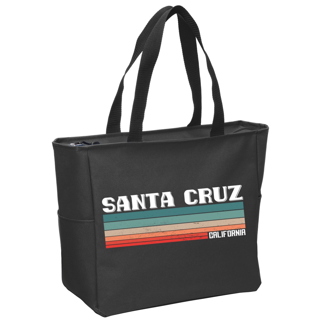 Santa Cruz California Zip Tote Bag