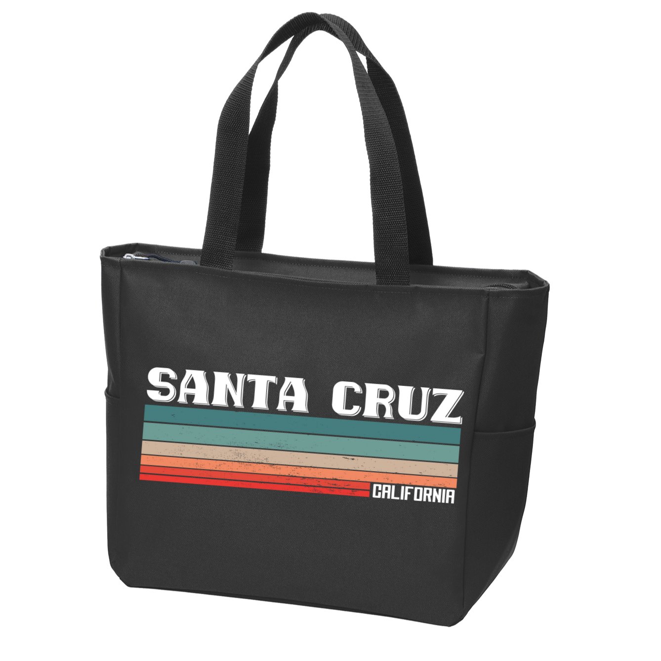Santa Cruz California Zip Tote Bag