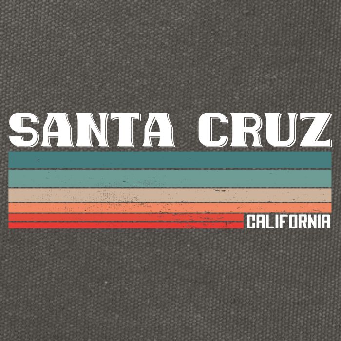 Santa Cruz California Cotton Canvas Backpack