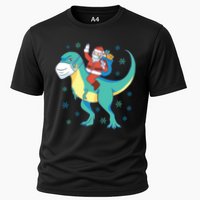 Santa Dinosaur Pandemic Cooling Performance Crew T-Shirt