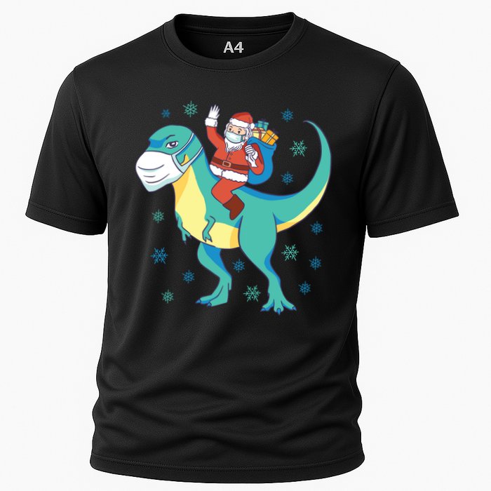 Santa Dinosaur Pandemic Cooling Performance Crew T-Shirt